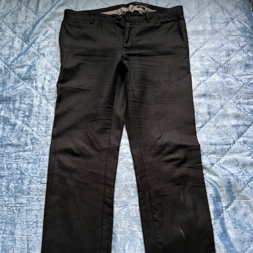 John Varvatos black luxe dress pants